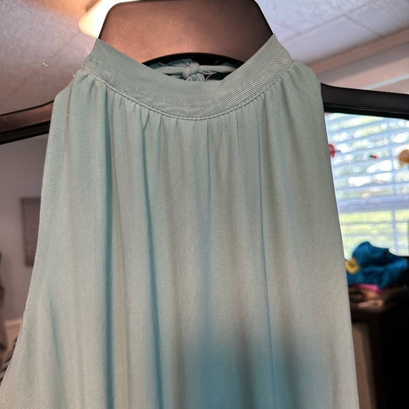 Joyfolie Claudia Boho Halter Maxi Dress Size XS teal maxi - Picture 3 of 10